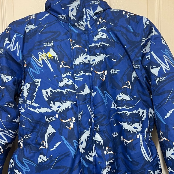 AFILOK kids winter overalls ski suit Blue and White Snowsuit Youth - Picture 10 of 15